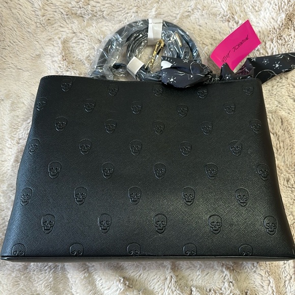 Betsey Johnson Skullicious Satchel - Picture 2 of 6